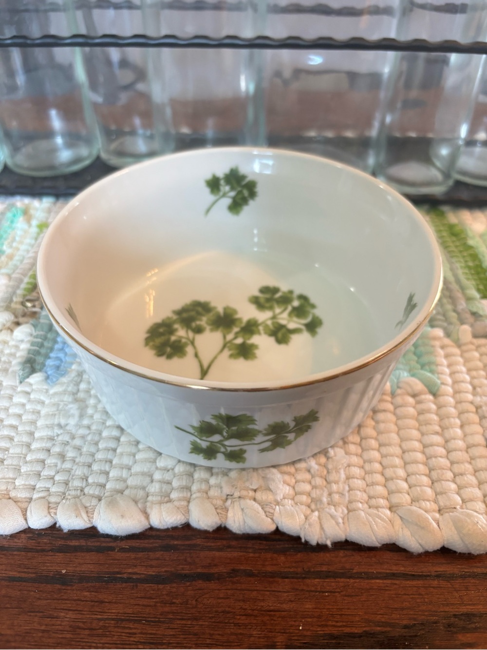 Andrea by Sadek PARSLEY Oven to Table Cookware Small 6.5” Soufflé Dish